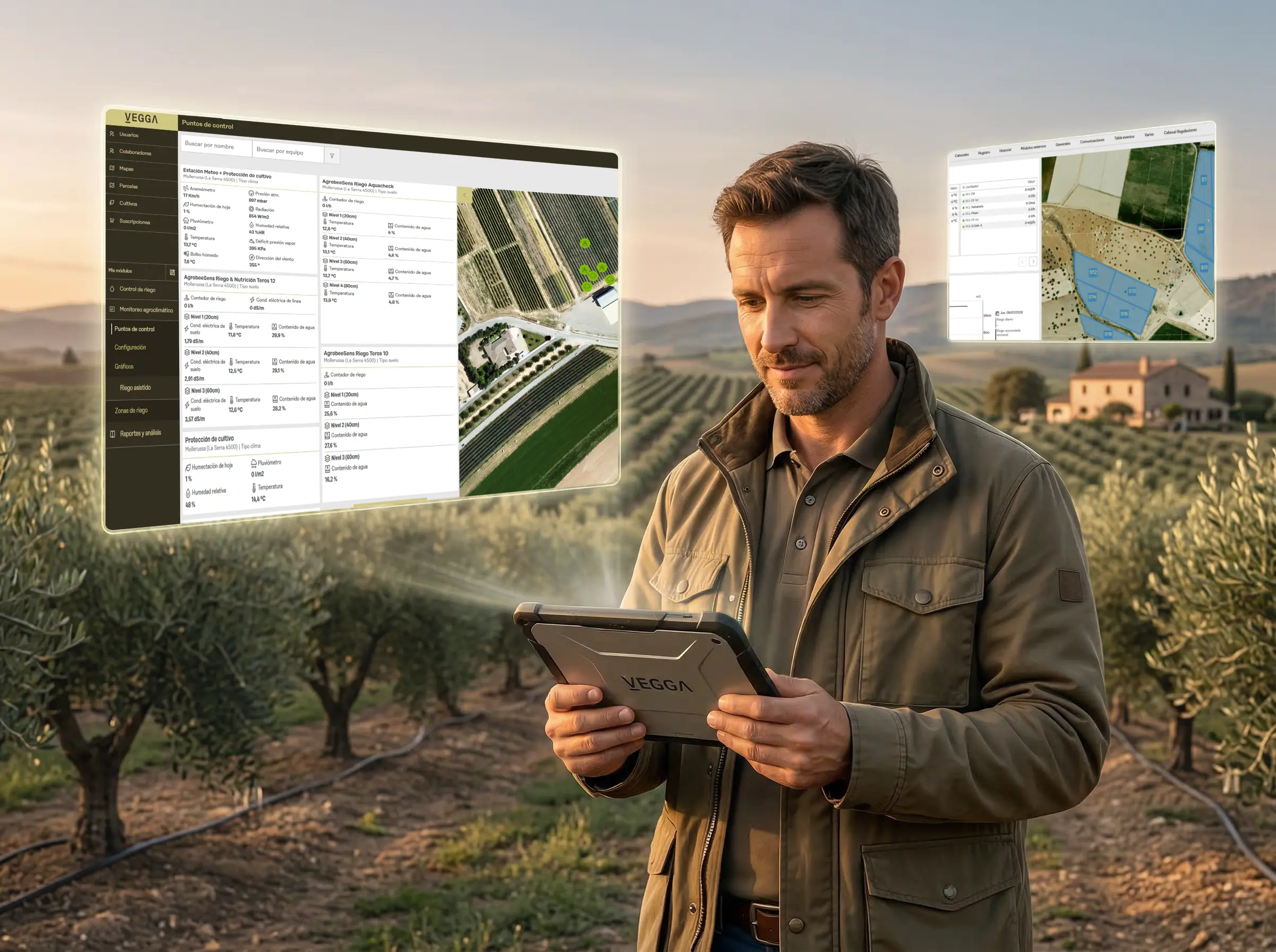 Integración automática de datos agrícolas con Vegga.