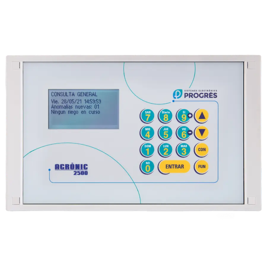 Programador de riego Agronic 2500 para gestión agrícola.
