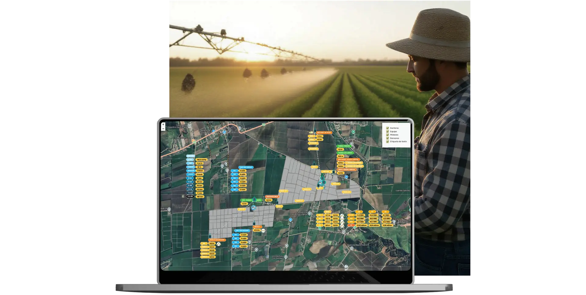 Programa de digitalización de fincas de Vegga para agricultura de precisión.